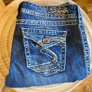 Silver Jeans Suki Surplus Distressed Boot Cut